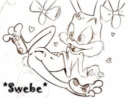 anthro babs_bunny female female_only fur furry mammal rabbit solo swebe tagme tiny_toon_adventures uncensored