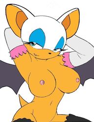 anthro bat breasts color epilepticgerbil female female_only fur furry nipples nude rouge_the_bat sitting smile solo sonic_(series) tagme