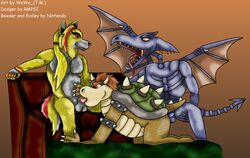 bowser crossover koopa male_only mario_(series) metroid nintendo ridley wewo