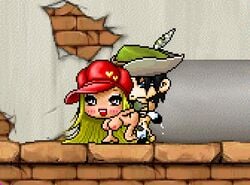 animated bowman_(maplestory) doggy_style maplestory pixel_animation pixel_art shumi_(maplestory) sprite