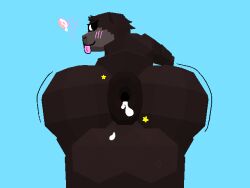 4:3 ace_giant_otter_(samichott) anthro anus ass balls big_anus big_balls big_butt blush blush_lines bodily_fluids brown_hair cum cum_in_ass cum_inside dessert doughnut food gay gay_male gay_sex genital_fluids genitals giant_otter hair heart_symbol homosexual homosexual_male homosexual_sex huge_balls huge_butt hyper hyper_balls hyper_genitalia looking_back male male/male male_only mammal mustelid otter pastry puffy_anus river_otter samichott_(artist) signature solo solo_male star_symbol tail tongue tongue_out