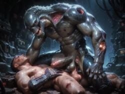 2boys 4:3 ai ai_assisted ai_generated alien alien/human alien_boy alien_humanoid anal anal_insertion anal_sex cowgirl_position dirty dominant dominated_male domination domination/submission futuristic gay gay_anal gay_domination gay_male gay_sex green_body green_penis green_skin lying_on_back male male/male male_only male_penetrated male_penetrating male_penetrating_male monster monster_boy monster_cock monster_rape raped_by_enemy raped_by_monster riding_penis science_fiction sex tagme teeth video wounded yaoi