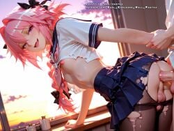 ai_generated anal anal_sex anus ass astolfo_(fate) color colored duo fate/grand_order fate_(series) femboy hell-pantsu hi_res light-skinned_male male male_only multiple_males multiple_penises penis yaoi