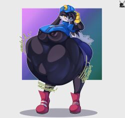 absurd_res anthro bandai_namco belly big_belly big_breasts breasts busty_boy_(lore) digestion foxynoms furry gynomorph gynomorph/male hi_res huge_breasts hybrid hyper hyper_belly hyper_breasts hyper_butt hyper_thighs intersex intersex/male klonoa klonoa_(series) long_ears male oral_vore vore wide_hips