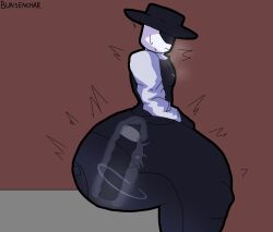 1boy artful_(die_of_death) artist_name artlurkervx ass die_of_death_(roblox) dildo dildo_in_ass femboy gloves hand_on_thigh heavy_breathing huge_ass male_only prostate roblox roblox_game robloxian self_upload simple_background simple_drawing simple_shading sweating thick_ass thick_thighs trying_to_be_quiet xray_view