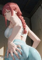 ai_female ai_generated ass_focus big_ass chainsaw_man color colored female hell-pantsu hi_res makima_(chainsaw_man) tagme video