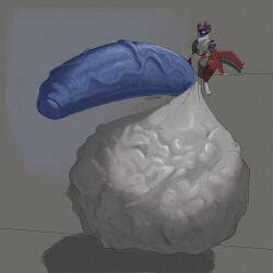 absurd_res ace0t0nic anthro ball_bulge balls big_balls big_penis cock_vore digestion fatal_vore genitals gurgling_balls hi_res huge_balls huge_cock hyper hyper_balls hyper_genitalia hyper_penis machine male male_pred mass_vore nude penile penis protogen robot simple_background smile smirk solo tail tongue vein veiny_penis vore