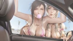 aerith gainsborough from final fantasy by jul3d