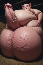 1boy ai_generated anthro anthro_only areolae balls balls_bigger_than_head balls_bigger_than_penis ballsack barn belly big_balls big_belly big_glans big_penis cursed farm fat fat_anthro fat_male furry furry_only furrypornaddiction glans huge_balls huge_belly huge_glans huge_penis hyper hyper_balls hyper_penis inside male male_only moobs morbidly_obese morbidly_obese_anthro navel nightmare_fuel nipples obese obese_anthro obese_male overweight overweight_anthro overweight_male penis pig pink_body pink_skin scary solo solo_anthro solo_male sus_(pig) thick_thighs ugly ugly_bastard vein veiny veiny_balls veiny_penis wide_hips