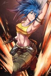 leona heidern from king of fighters by eunnieverse