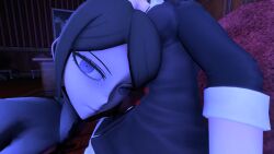 2girls 3d animated cowgirl_position danganronpa digestion female girl heymanand_(artist) incest junko_enoshima mukuro_ikusaba shorter_than_30_seconds sister_and_sister sisters sound sound_effects tagme video vore vore_belly