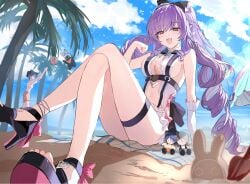 belle (summer skies) (zenless zone zero) from hoyoverse