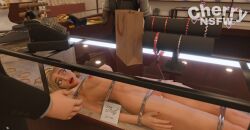 1girls 3d bound cat_holloway_(fortnite) cherrynsfw clothed_male_nude_female embarrassed_nude_female female female_humiliation fortnite only_one_naked punishment