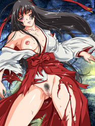 1girls censored female nolia one_breast_out queen's_blade tagme tomoe