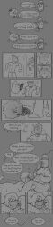 007n7 007n7_(forsaken) bandages blush blush_lines body_hair burningb comic comic_panel dialogue elliot_(forsaken) elliot_(work_at_a_pizza_place) erection forsaken_(roblox) gay grabbing_penis greyscale guest_666_(forsaken) nervous noob_(forsaken) noob_(roblox) penis pubic_hair public_nudity roblox roblox_game robloxian self_upload shedletsky shedletsky_(forsaken) sweat teasing
