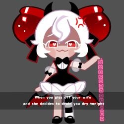 candy apple cookie from cookie run by unepicroachy