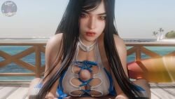 1boy 1girls 3d animated beach black_hair boobjob breasts cross-laced_clothes duo female hands-free_paizuri large_breasts lazyprocrastinator male male/female paizuri paizuri_lead_by_female paizuri_under_clothes penis pov pussbernpuss raven_(stellar_blade) solo_focus sound stellar_blade straight swimsuit tagme titjob video