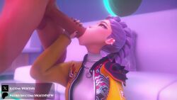 3d animated blowjob handjob handjob_while_sucking kpop_demon_hunters noitns rumi_(kpop_demon_hunters) shorter_than_30_seconds sound tagme video