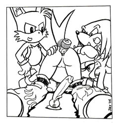 2006 anal anal_sex ass avian beak bent_over black_and_white breasts canine dildo echidna fellatio female fox jiky knuckles_the_echidna male monochrome nipples oral oral_sex pants pants_down penetration penis pussy sega sex sex_toy sonic_(series) sonic_riders straight swallow tails wave_the_swallow