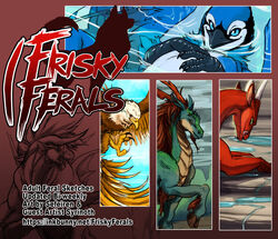 avian beak bird blue_jay dragon eagle feline feral frisky_ferals hybrid lion promo reptile scalie tongue wings