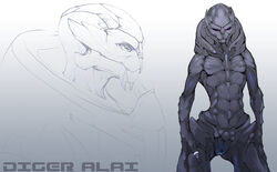 alien female mass_effect meken pussy solo turian