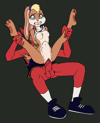 abdominal_bulge alien anthro bdsm blonde_hair bondage bound breasts dontfapgirl female floppy_ears fur furry green_eyes hair interspecies lagomorph lola_bunny long_hair looney_tunes male monstar_(space_jam) nawt_(space_jam) nude pussy rabbit rape rodent rope sex shirt shirt_lift space_jam stomach_bulge straight tears warner_brothers