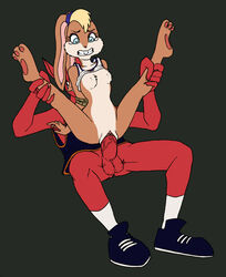 alien anthro blonde_hair bondage bound breasts dontfapgirl female floppy_ear fur furry green_eyes hair interspecies lagomorph lola_bunny long_hair looney_tunes male monstar_(space_jam) nawt_(space_jam) nude pussy rabbit rape rodent rope sex shirt shirt_lift space_jam straight tear warner_brothers