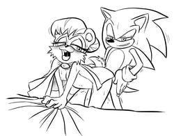 anthro bent_over breasts female fur furry furry_ears hedgehog interspecies male monochrome nude pointy_ears ravnic rosie_woodchuck round_ears sex sonic_(series) sonic_the_hedgehog sonic_the_hedgehog_(archie) sonic_the_hedgehog_(comics) sonic_the_hedgehog_(series) straight tagme