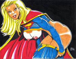 alternate_breast_size big_breasts breasts dc dc_comics female female_only large_breasts rob_durham solo solo_female supergirl superman_(series) tagme white_female