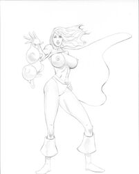 dc kara_zor-l karen_starr keith_dotson monochrome power_girl tagme