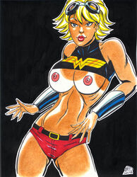 1girls big_breasts breasts cassie_sandsmark dc_comics female female_only rob_durham solo tagme teen_titans wonder_girl wonder_woman_(series) young_justice