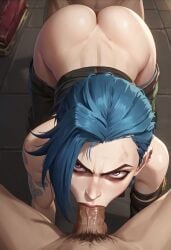 1girls 2boys ai_generated angry angry_expression angry_face arcane arcane_jinx big_ass blowjob blue_eyes blue_hair bubble_butt dat_ass deepthroat defeated doggy_style eye_contact_pov forced forced_oral fucked_from_behind jinx_(league_of_legends) league_of_legends light-skinned_female looking_at_viewer male_pov maledom netflix on_all_fours oral oral_sex pants_down penis pov rape round_ass round_butt spitroast straight twitter_link video_game video_game_character video_games