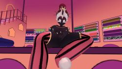 anthro catgirl creature looking_at_viewer velvette_(hazbin_hotel) vrchat vrchat_avatar