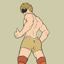 fatgum jja_nap male_only my_hero_academia smiling suggestive thumbs_up underwear_only