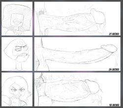 amethyst_(steven_universe) big_penis cartoon_network cock_chart dick_chart futanari garnet_(steven_universe) gem_(species) huge_cock huge_penis measurements pearl_(steven_universe) penis penis_chart penis_size_chart penis_size_difference poppy-whomper pubic_hair steven_universe text uncensored