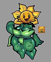 1girls big_ass big_breasts cavewoman chest_hair fangs female hairy hairy_pussy loincloth plant plant_girl plantie plants_vs_zombies plants_vs_zombies_2:_it's_about_time primal_sunflower_(pvz) pubic_hair pubic_hair_peek pvz sunflower sunflower_(pvz) thick_thighs