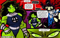 1boy 1boy1girl 1girls big_ass big_breasts big_thighs breasts curvaceous curvy curvy_figure digital_media_(artwork) female green-skinned_female green_body green_hair green_skin hips hourglass_figure huge_ass huge_breasts huge_thighs hulk_(series) jennifer_walters large_ass large_breasts large_female large_thighs legs light-skinned_male light_skin macro macro_female male male/female marvel marvel_comics mature mature_female peter_parker she-hulk slim_waist spider-man spider-man_(series) straight symbiote symbiote_suit symbiote_takeover thick thick_hips thick_legs thick_thighs thighs vadarts voluptuous waist wide_hips wide_thighs
