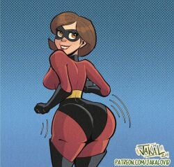 costume disney from_behind helen_parr huge_ass jakal63 jakalovid skintight superheroine tagme the_incredibles