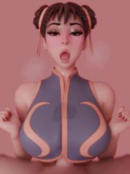 1boy 1girls 3d animated aroused big_breasts breasts brown_hair chun-li clothed clothed_female clothed_sex cum_in_clothes cum_stain double_bun evilaudio excited facing_viewer female happy_sex huge_breasts human jiggling_breasts kittyyevil large_breasts looking_at_viewer looking_pleasured male mature_female moaning mp4 paizuri paizuri_under_clothes pale-skinned_female pale_skin plap pov pov_paizuri precum_stain sex shorter_than_30_seconds slim_waist sound street_fighter tagme thrusting titfuck_under_clothes titjob vertical_video video voice_acted
