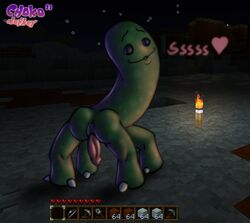 1boy anus ass balls chokodonkey creeper cube digital_media_(artwork) erection gameplay_mechanics male male_only minecraft mojang penis solo