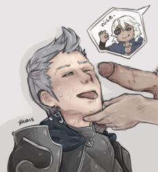 cumshot cumshot_on_face erection fire_emblem fire_emblem_fates gay gay_sex niles_(fire_emblem) nsfwkris silas_(fire_emblem) yaoi