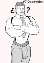 bara big_bulge bulge clothing daddy dilf facial_hair gepp_(artist) invincible invincible_(comics) invincible_(tv_series) male male_only manly mature_male moustache muscular_male nolan_grayson omni-man penis_outline tight_clothing