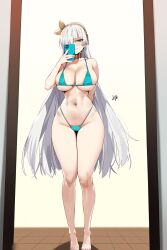 ai_generated anastasia_(fate) artist_request big_breasts bikini fate/grand_order fate_(series) leo_manzana leo_over_heaven selfie thighs