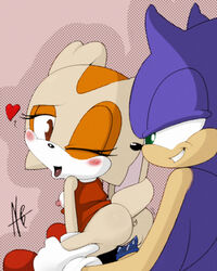 1boy 1girls anthro body_fur color condom cream cream_the_rabbit enef erection female furry heart hedgehog interspecies male nipples penis penis_in_vagina rabbit sega sex sonic_(series) sonic_the_hedgehog straight teeth toony vaginal_penetration