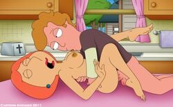 1boy 1girls adult_and_teenager anthony_(family_guy) cartoon_avenger cheating_boyfriend cheating_wife completely_naked completely_naked_female completely_nude completely_nude_female family_guy feet female human lois_griffin male milf stealing_boyfriend straight