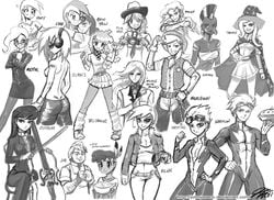 bonbon_(mlp) braeburn_(mlp) cheerilee_(mlp) derpy_hooves_(mlp) donut_joe_(mlp) female film_reel_(mlp) friendship_is_magic gilda_(mlp) human humanized john_joseco little_strongheart_(mlp) lyra_heartstrings_(mlp) mayor_mare_(mlp) my_little_pony octavia_melody_(mlp) pokey_pierce_(mlp) pony_joe_(mlp) prince_blueblood_(mlp) smooth_skin soarin_(mlp) spitfire_(mlp) trixie_(mlp) vinyl_scratch_(mlp) wonderbolts_(mlp) zecora_(mlp)