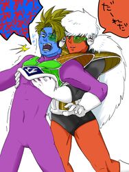 2boys dragon_ball dragon_ball_z gay green-tinted_eyewear jeice male male_only salza scouter tinted_eyewear yaoi