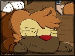 2023 2d_animation ambiguous_gender anal anal_penetration animated anthro artist_name bibarel bottomless bottomless_ambiguous bottomless_anthro bottomless_male breath brown_body brown_fur butt clothed clothing dated duo ellipsis eyes_closed fur generation_4_pokemon generation_7_pokemon genitals internal internal_anal lycanroc male male/ambiguous male_(lore) male_only midday_lycanroc nintendo no_sound penetration penile penile_penetration penis penis_in_ass pokemon pokemon_(species) raised_tail sound_effects tail tan_body tan_fur text zandermanith