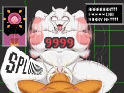 4:3 ahegao amamizu_sl anthro big_breasts big_clitoris bodily_fluids bouncing_breasts bovid breasts caprine clitoris cum cum_inside dialogue dialogue_box duo ejaculation eye_roll female fur genital_fluids genitals goat hands_behind_head heart_symbol hi_res impregnation internal internal_vaginal interspecies interspecies_pregnancy looking_pleasured male male/female mammal monster motion_lines nefen_(amamizu_sl) nipples nude onomatopoeia open_mouth orange_body orange_fur ovum ovum_with_heart penis pink_nipples pink_vulva red_eyes slightly_chubby slightly_chubby_female snout sound_effects sperm_cell spread_legs spreading text toriel twitter_link undertale undertale_(series) unseen_face unseen_male_face vaginal vaginal_fluids vaginal_squirting vulva white_body white_fur