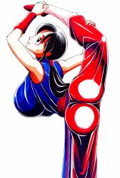area5169458561 chichi chichi_(dragon_ball_23rd_tournament) dragon_ball dragon_ball_z female traditional_media_(artwork) vertical_splits